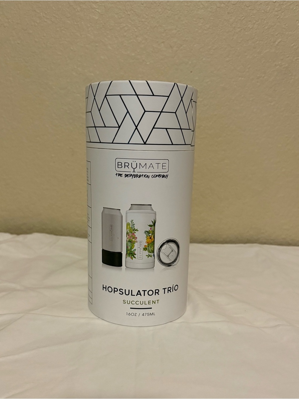 BrüMate Hopsulator Trio Succulent 16oz Insulated Stainless Can Cooler w/ Lid &